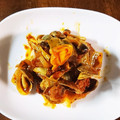 すえきょん's cooksnap of when they made フタして10分！鮭のトマトパッツァ.