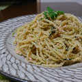 ダイナマイト漆黒's cooksnap of when they made 青のりと焼きたらこの簡単パスタ.