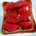 クック105KEH☆'s cooksnap of when they made 焼きトマト　トースト.