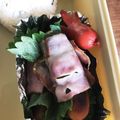 ぱるみん食堂's cooksnap of when they made お弁当に、ウインナーのシソ巻き・のり巻き.