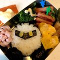 あのmama's cooksnap of when they made 星のカービィ＊メタナイト＊キャラ弁.