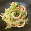 xiatian's cooksnap of when they made ボイルイカと白ネギのぬたψ.