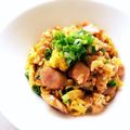 hiroerico's cooksnap of when they made ウインナーのビビンバ風チャーハン.