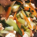 Mumumumun's cooksnap of when they made 青梗菜と豆腐の炒め煮.