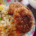 Amiiiiiy's cooksnap of when they made お弁当用 揚げないカレーコロッケ.