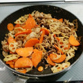 Sizuku04's cooksnap of when they made 蓮根と人参と豚肉のピリ甘辛炒め。.