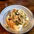 HikariNMY's cooksnap of when they made 長いもとオクラのおかか和えぶっかけ冷奴.