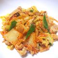 ☆くらこ☆'s cooksnap of when they made 白米モリモリ☆辛旨ガッツリ豚キムチ炒め.
