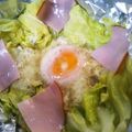 choco831's cooksnap of when they made キャベツの巣ごもり卵.