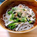 やんばるちゃん's cooksnap of when they made ニラサバそば.