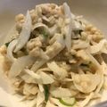 E吉☆'s cooksnap of when they made 新玉ねぎの✿たぬきサラダ.