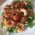 Yokchina's cooksnap of when they made ベトナム風✤甘夏とえびのサラダ.