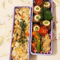 〜みみ〜's cooksnap of when they made 筍と椎茸のそぼろ混ぜご飯.