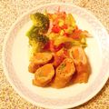 yesmama's cooksnap of when they made みそ風味・うどの豚肉巻き.