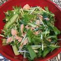 tikariri's cooksnap of when they made 水菜と大葉のシャキシャキサラダ.