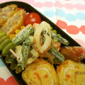 龍青空ママ's cooksnap of when they made いんげんと竹輪のマヨごま油和え.