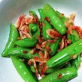 ちくぞーの妻's cooksnap of when they made スナップエンドウと桜えびのにんにく炒め.