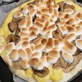 ゆるмαмα's cooksnap of when they made やみつき★チョコバナナのデザートピザ.