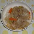 紅茶とチーズケーキ's cooksnap of when they made 簡単★白菜と挽き肉の丼.