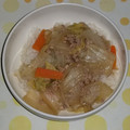 紅茶とチーズケーキ's cooksnap of when they made 簡単★白菜と挽き肉の丼.