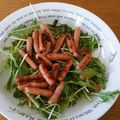 づぃんこ's cooksnap of when they made 超簡単‼水菜＆ウインナーのサラダ☆.