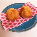❁Abake❁'s cooksnap of when they made リゾットでチーズinライスコロッケ.