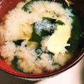 あさここなっつ's cooksnap of when they made あるもので★かき玉味噌汁♪.
