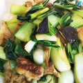 ももちゃんパンダ's cooksnap of when they made 青梗菜と椎茸と厚揚げのオイマヨ炒め.