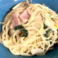 ばんびばんびばんび's cooksnap of when they made 超簡単♪ベーコンときのこのクリームパスタ.