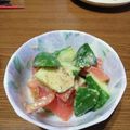 ramieru's cooksnap of when they made 簡単！胡瓜とトマトの味噌サラダ.