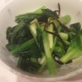 ninnamee's cooksnap of when they made 小松菜と塩昆布でもう一品☆.