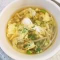 食いしん坊あー's cooksnap of when they made もやしとねぎの卵スープ.