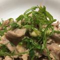 み☆り☆ゆ's cooksnap of when they made 豚肉のチーズ醤油炒め♪with大葉.