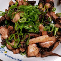 ゆり＆なお's cooksnap of when they made イカの下足のアスパラと長ネギ炒め.