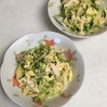 クックZQNET0☆'s cooksnap of when they made 竹の子と豆苗と豚肉の玉子炒め.