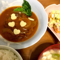 ☆marino☆'s cooksnap of when they made ★彼に褒められた煮込みハンバーグ★.