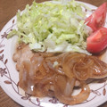 acocororon's cooksnap of when they made 和風トンテキ☆新玉たっぷりソース♪.