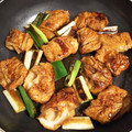 haturi's cooksnap of when they made 簡単♪ 車麩と長ネギの焼きとり風.
