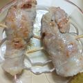 くろこ87's cooksnap of when they made 再現居酒屋メニュー レタス豚串焼き.