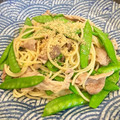 emi_smile♡'s cooksnap of when they made 絹さやと豚ばら肉のコク旨☆柚子胡椒パスタ.