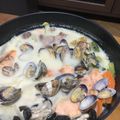 うみのたまご's cooksnap of when they made 鮭のあったか豆乳鍋♪.