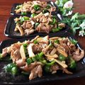 キョーマキ's cooksnap of when they made 豚とエリンギとピーマンのごま炒め.