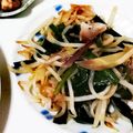 かわしまんた's cooksnap of when they made ミョウガが決め手☆ニラもやし炒め.