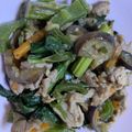 kozueham's cooksnap of when they made グリーンアスパラガスと豚肉ごま風炒め.