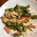 ねこかに☆'s cooksnap of when they made 鶏むね肉と絹さやのオーロラ炒め.