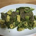 シェイプ's cooksnap of when they made 牛肉とアボカドのハニーマスタード炒め.