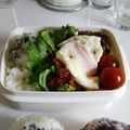 はっぴー島ママ's cooksnap of when they made ころころトマトソースでロコモコ弁当.
