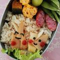 eiyoushi's cooksnap of when they made キャラ弁☆たけのこちゃん弁当♪.