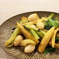 Jinko15's cooksnap of when they made 青梗菜とヤングコーンの青菜炒め.