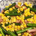 クマ一家's cooksnap of when they made アスパラベーコンのコーン炒め⭐お弁当に.